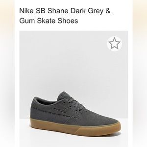 Nike SB Shane Dark Gray & Gum Skate Shoes. Size M9